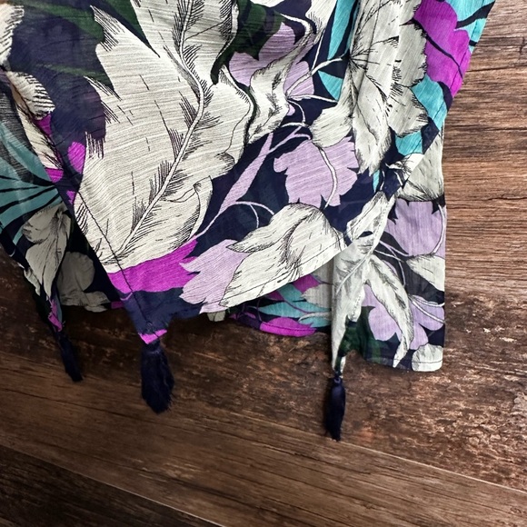 Kona Sol Floral Tropical 🌴 Swim Coverup - Picture 2 of 6